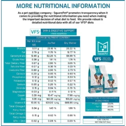 SquarePet VFS Skin & Digestive Support Dry Dog Food -Pawsphoria Sales Store 297025 PT4. AC SS1800 V1620880649