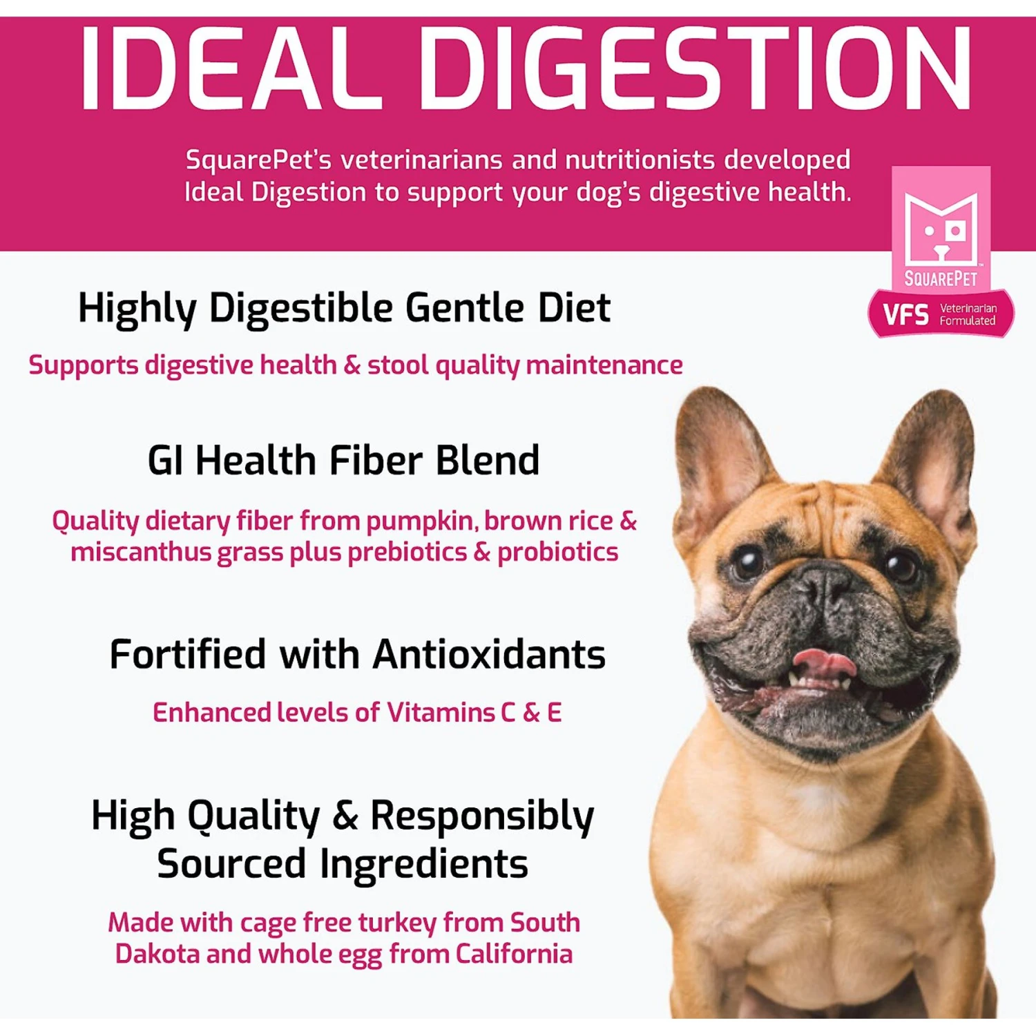 SquarePet VFS Ideal Digestion Dry Dog Food 3 SquarePet VFS Ideal Digestion Dry Dog Food - Image 3