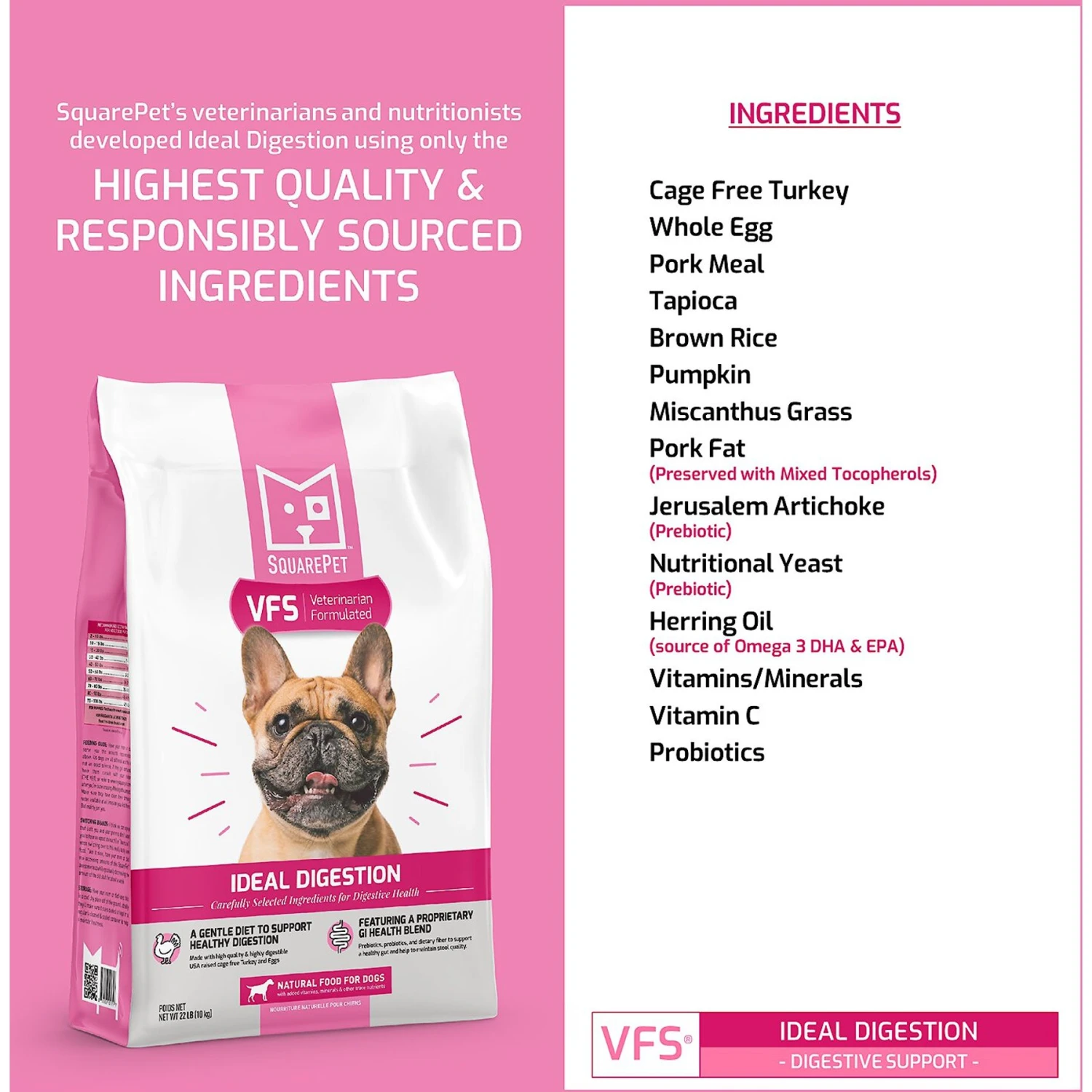 SquarePet VFS Ideal Digestion Dry Dog Food 4 SquarePet VFS Ideal Digestion Dry Dog Food - Image 4
