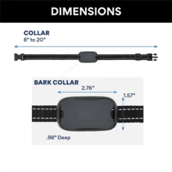 No Shock Rechargeable Bark Collar, Grey -Pawsphoria Sales Store 297222 PT3. AC SS1800 V1649475988