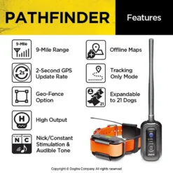 Dogtra PATHFINDER Additional Receiver Expandable Waterproof Smartphone GPS Tracking & Training Dog E-Collar -Pawsphoria Sales Store 297487 PT5. AC SS1800 V1626214011