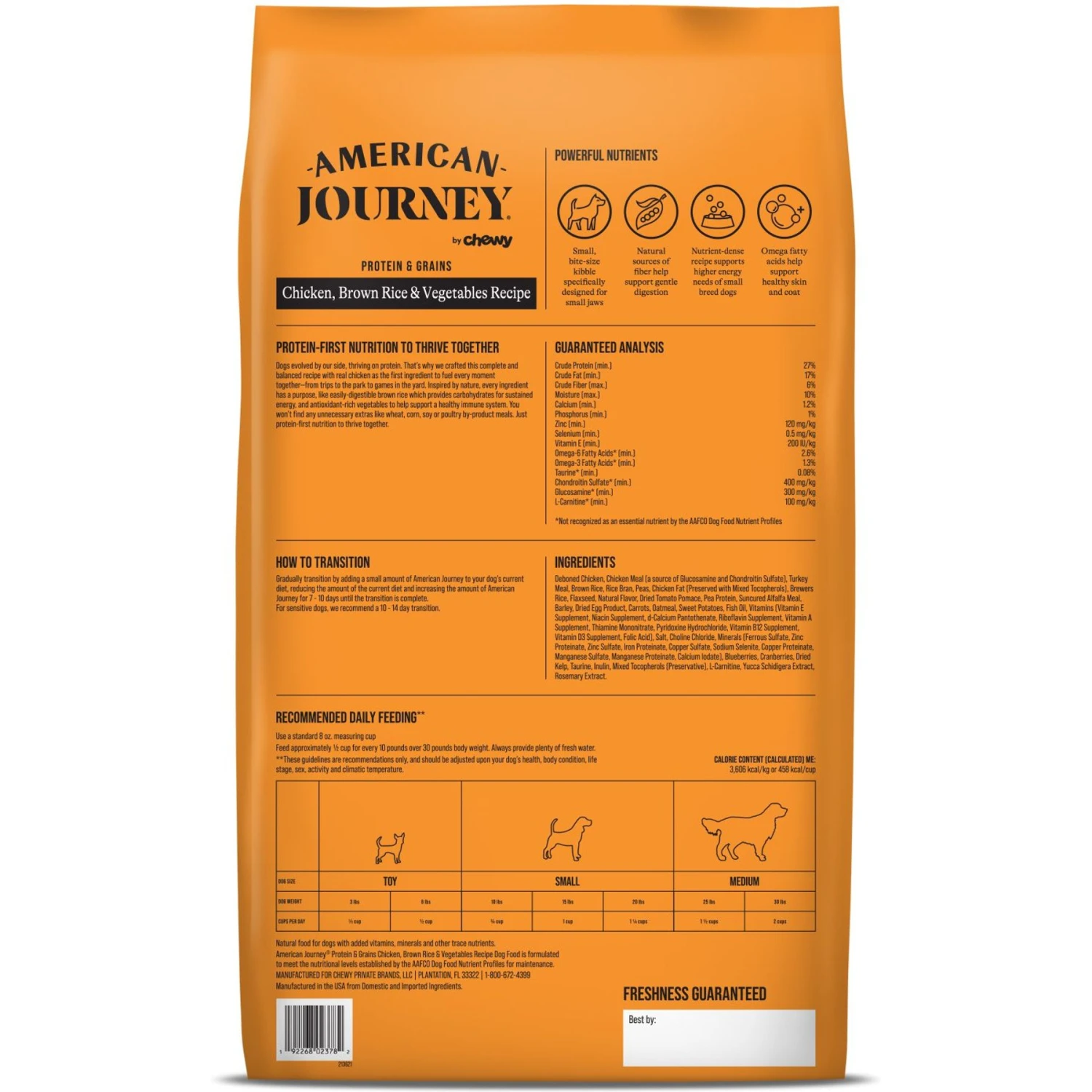 American Journey Protein & Grains Small Breed Chicken, Brown Rice & Vegetables Recipe Adult Dry Dog Food & Tylee's Freeze-Dried Mixers For Dogs, Chicken & Salmon Recipe 3 American Journey Protein & Grains Small Breed Chicken, Brown Rice & Vegetables Recipe Adult Dry Dog Food & Tylee's Freeze-Dried Mixers For Dogs, Chicken & Salmon Recipe - Image 3