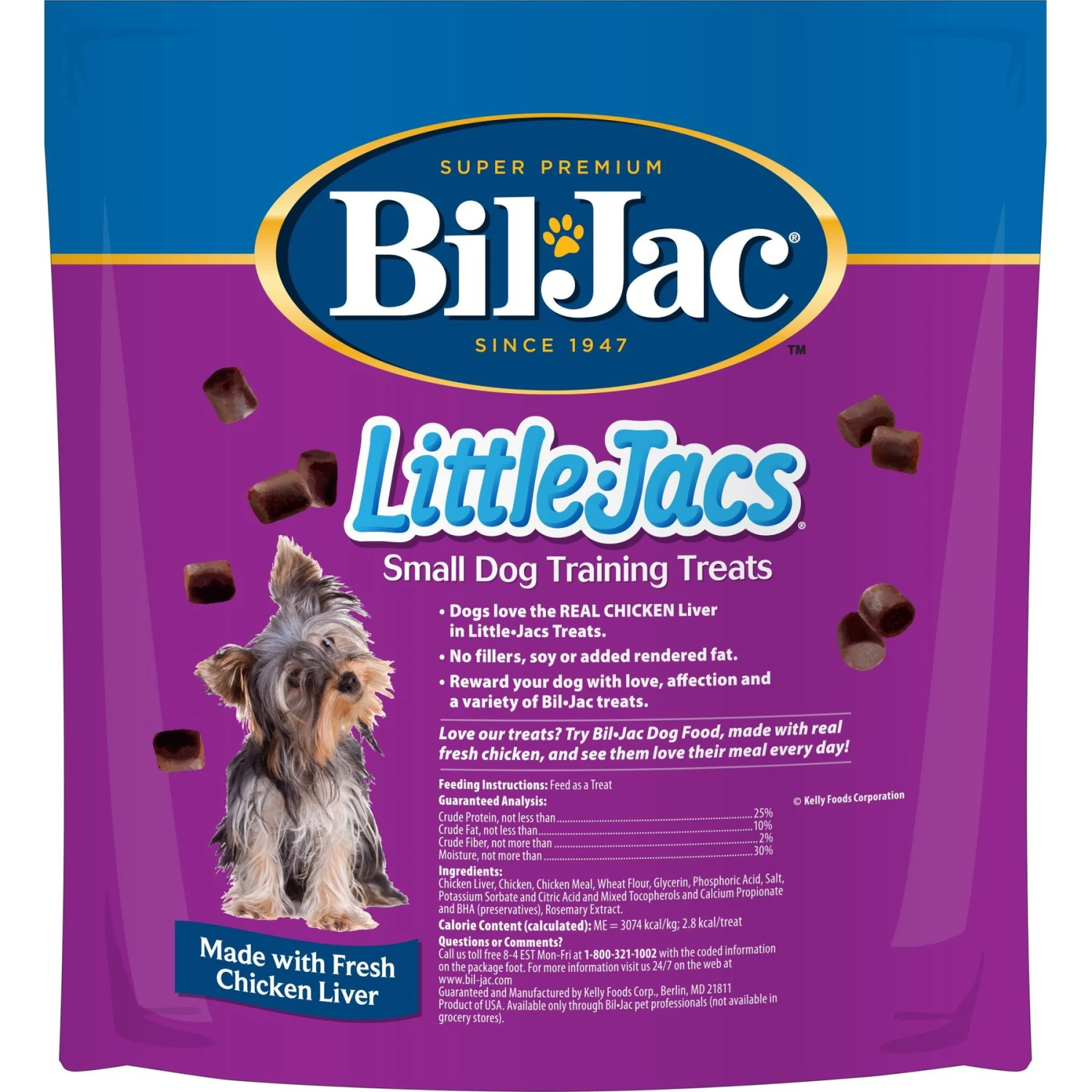 Bil-Jac Picky No More Small Breed Chicken Liver Recipe Dry Dog Food & Bil-Jac Little-Jacs Small Dog Chicken Liver Training Dog Treats 3 Bil-Jac Picky No More Small Breed Chicken Liver Recipe Dry Dog Food & Bil-Jac Little-Jacs Small Dog Chicken Liver Training Dog Treats - Image 3
