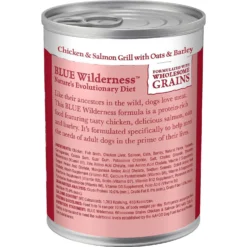Blue Buffalo Wilderness Salmon & Chicken Grill With Oats & Barley Adult Wet Dog Food, 12.5-oz, Case Of 12 & Blue Buffalo Wilderness Beef & Chicken Grill With Oats & Barley Adult Wet Dog Food, 12.5-oz, Case Of 12 -Pawsphoria Sales Store 297854 PT2. AC SS1800 V1621267047