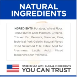 Hill's Science Diet Adult 11+ Small & Mini Chicken Meal, Barley & Brown Rice Recipe Dry Dog Food & Hill's Natural Soft Savories With Peanut Butter & Banana Dog Treats -Pawsphoria Sales Store 298082 PT2. AC SS1800 V1692826318