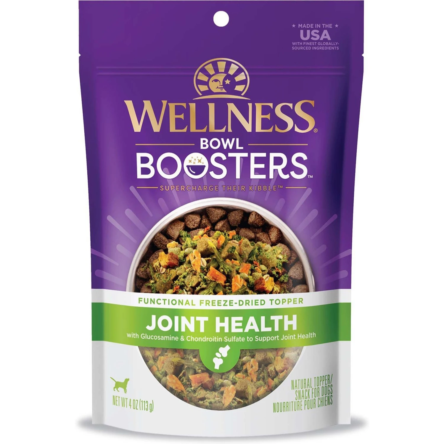 Old Mother Hubbard By Wellness Mother's Solutions Hip & Joint Natural Oven-Baked Biscuits Dog Treats & Wellness CORE Bowl Boosters Joint Health Adult Dry Dog Food Topper, 4-oz Bag 2 Old Mother Hubbard By Wellness Mother's Solutions Hip & Joint Natural Oven-Baked Biscuits Dog Treats & Wellness CORE Bowl Boosters Joint Health Adult Dry Dog Food Topper, 4-oz Bag - Image 2