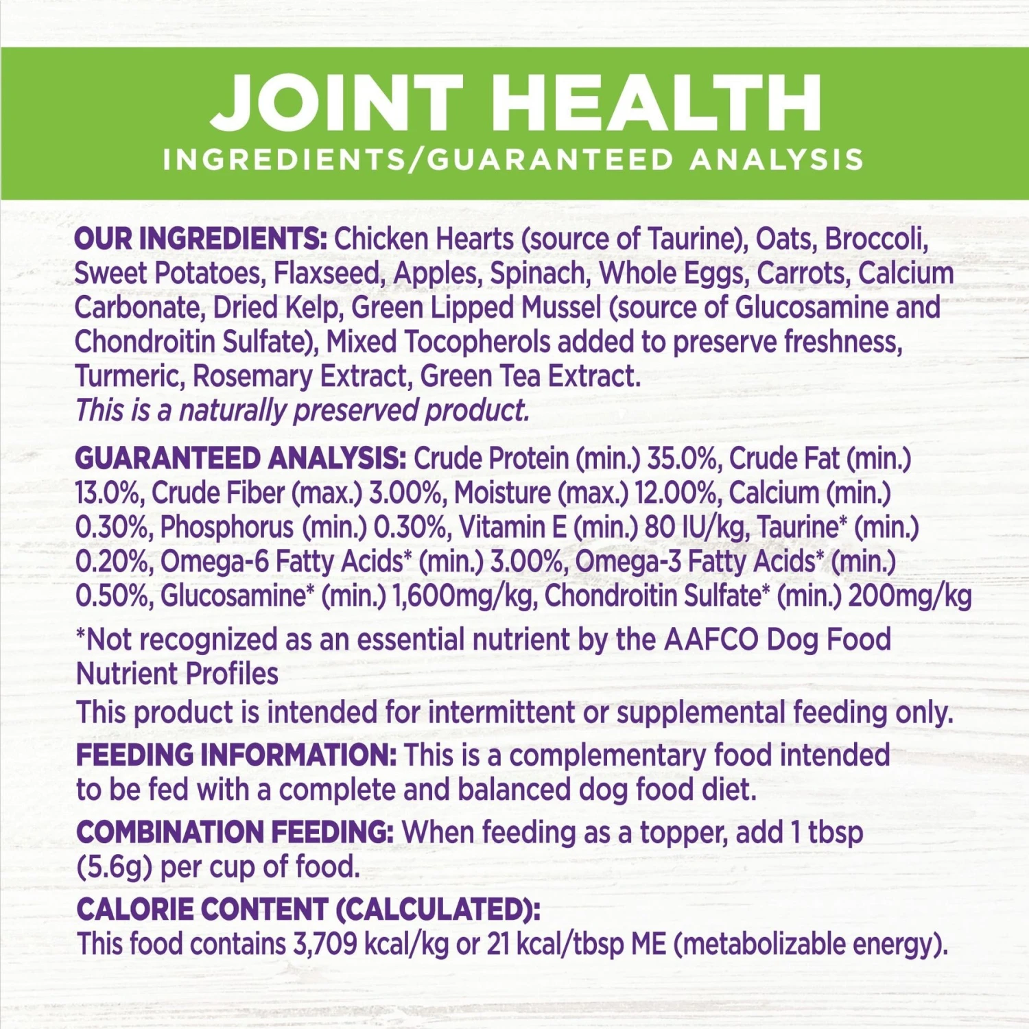 Old Mother Hubbard By Wellness Mother's Solutions Hip & Joint Natural Oven-Baked Biscuits Dog Treats & Wellness CORE Bowl Boosters Joint Health Adult Dry Dog Food Topper, 4-oz Bag 3 Old Mother Hubbard By Wellness Mother's Solutions Hip & Joint Natural Oven-Baked Biscuits Dog Treats & Wellness CORE Bowl Boosters Joint Health Adult Dry Dog Food Topper, 4-oz Bag - Image 3