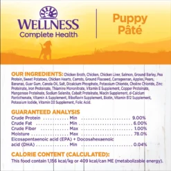 Wellness Complete Health Puppy Deboned Chicken, Oatmeal & Salmon Meal Recipe Dry Dog Food & Wellness Complete Health Just For Puppy Canned Dog Food -Pawsphoria Sales Store 298680 PT2. AC SS1800 V1691425677