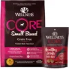 Wellness CORE Grain-Free Small Breed Turkey & Chicken Recipe Dry Dog Food & Wellness CORE Healthy Joints Beef Grain-Free Crunchy Dog Treats