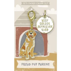 Primitives By Kathy Golden Retriever Charm, 2 Count