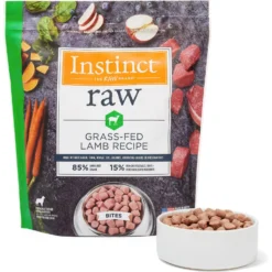 Instinct Bites Lamb Recipe Grain-Free Grass-Fed Raw Frozen Dog Food