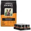 American Journey Senior Chicken & Sweet Potato Recipe Grain-Free Dry Dog Food & American Journey Poultry & Beef Variety Pack Grain-Free Canned Dog Food