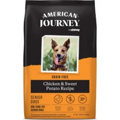 American Journey Senior Chicken & Sweet Potato Recipe Grain-Free Dry Dog Food & American Journey Poultry & Beef Variety Pack Grain-Free Canned Dog Food -Pawsphoria Sales Store 302326 PT5. AC SS1800 V1694615893