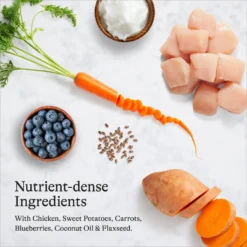 American Journey Senior Chicken & Sweet Potato Recipe Grain-Free Dry Dog Food & American Journey Poultry & Beef Variety Pack Grain-Free Canned Dog Food -Pawsphoria Sales Store 302326 PT8. AC SS1800 V1694613386