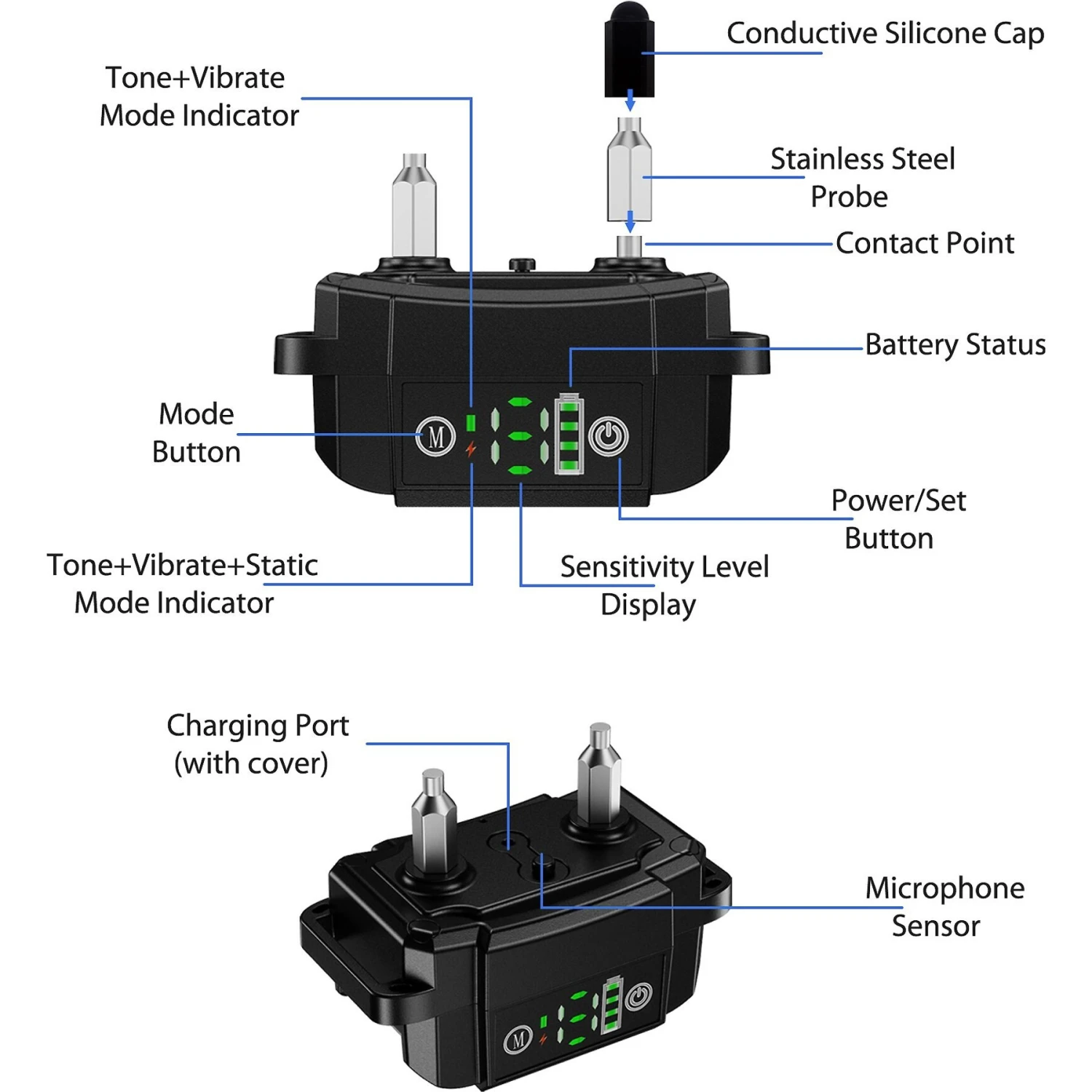 Petdiary B600 Waterproof Dog Bark Collar 8 Petdiary B600 Waterproof Dog Bark Collar - Image 8