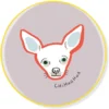 Pet Shop By Fringe Studio BFF Chihuahua Ceramic Coaster