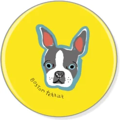 Pet Shop By Fringe Studio BFF Boston Ceramic Coaster