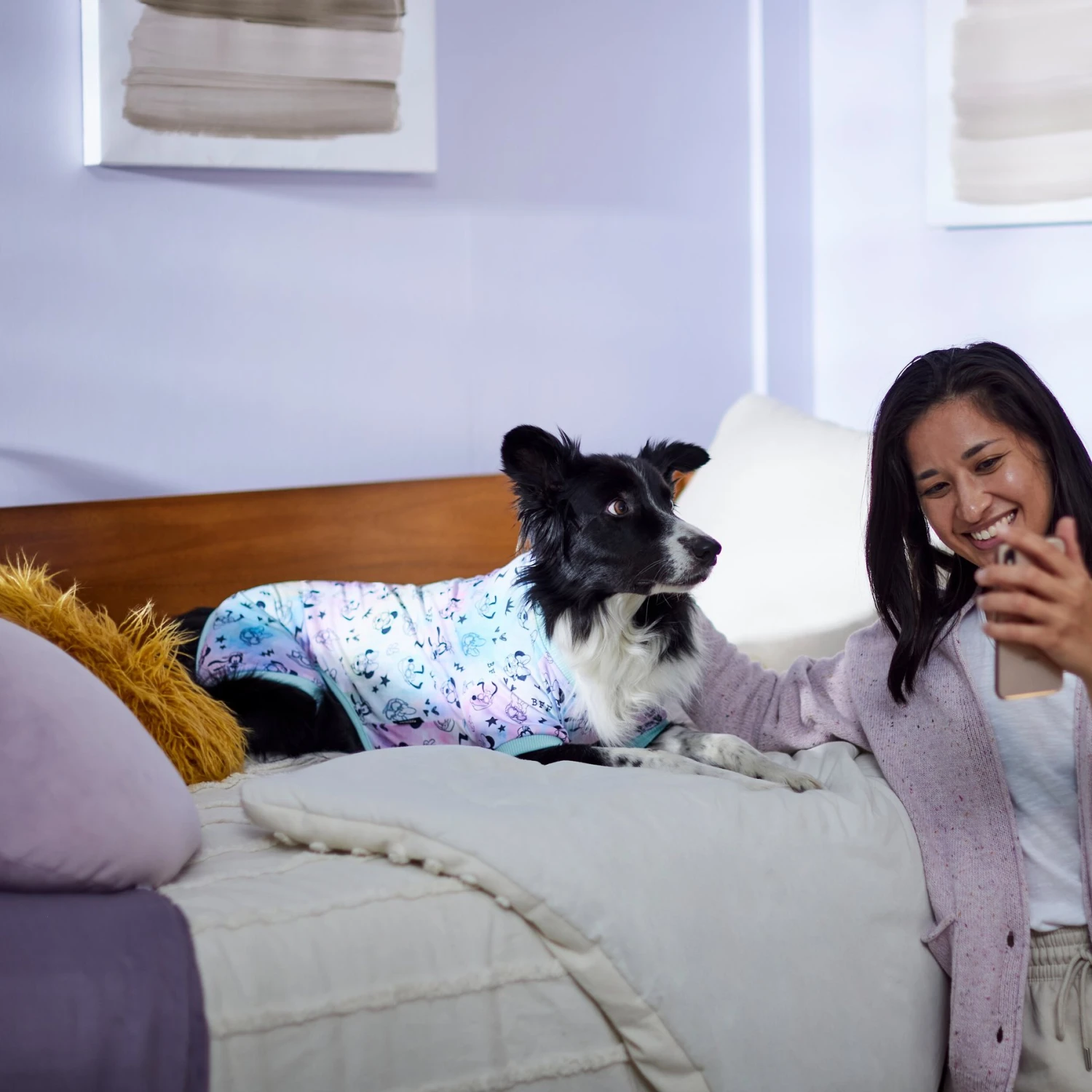 Disney Mickey & Friends Tie Dye Dog & Cat Jersey PJs 5 Disney Mickey & Friends Tie Dye Dog & Cat Jersey PJs - Image 5