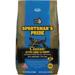 Sportsman's Pride Classic 27/17 Active Adult & Puppy Dry Dog Food, 40-lb Bag