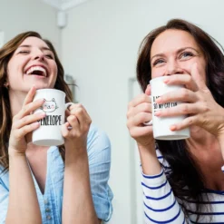 904 Custom Personalized I Work Hard Funny Double Sided Mug, 11-oz -Pawsphoria Sales Store 314475 PT3. AC SS1800 V1637020593