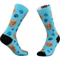 Tribe Socks Personalized Cat Face Socks
