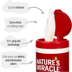 Nature's Miracle Small Animal Cage Scrubbing Wipes -Pawsphoria Sales Store 316226 PT2. AC SS1800 V1701115958