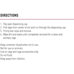 Nature's Miracle Small Animal Cage Scrubbing Wipes -Pawsphoria Sales Store 316226 PT4. AC SS1800 V1701115957