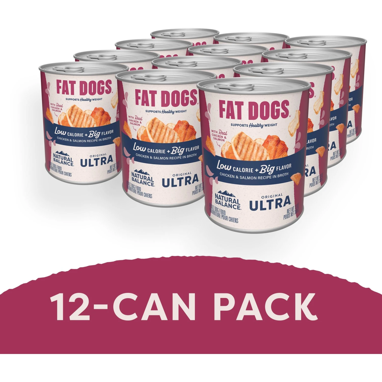 Natural Balance Original Ultra Fat Dogs Chicken & Salmon Recipe In Broth Wet Dog Food 4 Natural Balance Original Ultra Fat Dogs Chicken & Salmon Recipe In Broth Wet Dog Food - Image 4