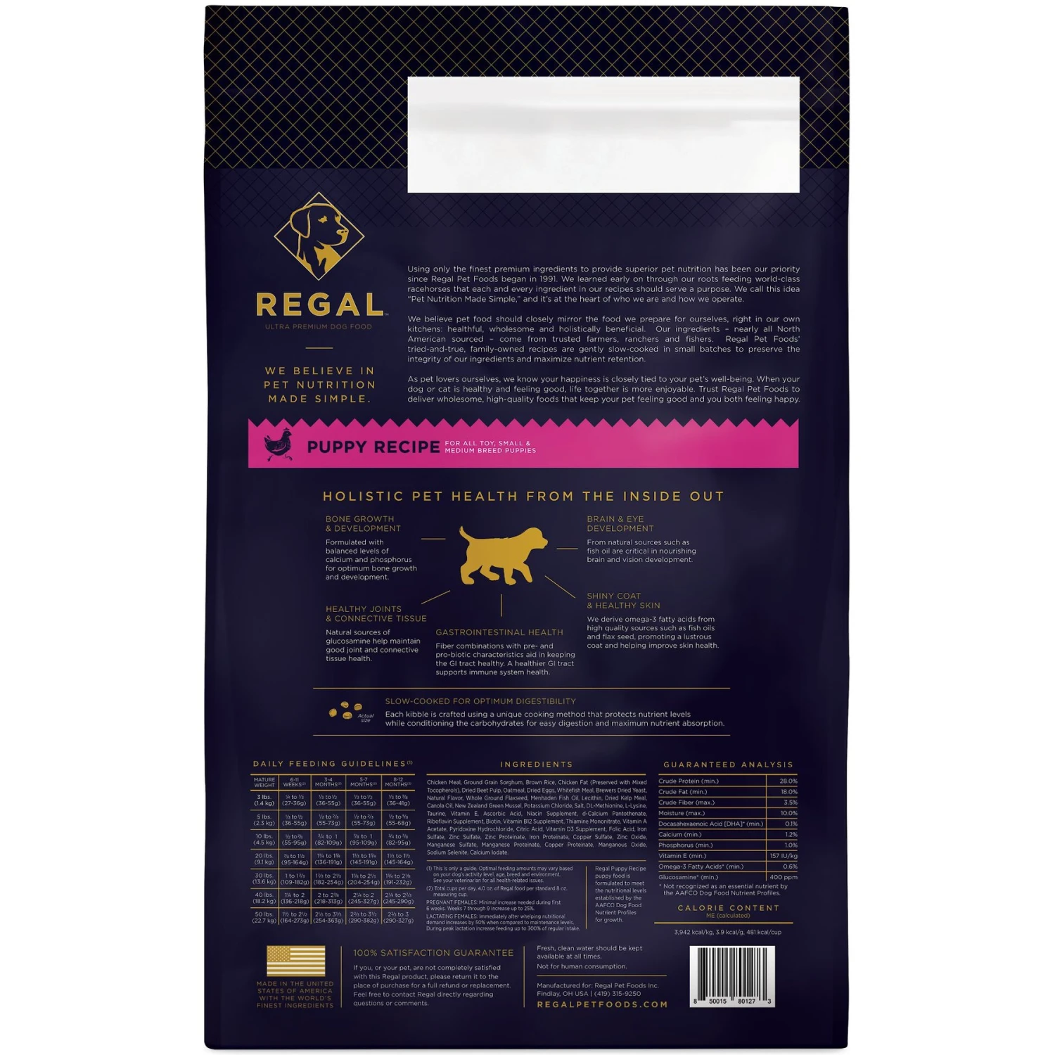 Regal Pet Foods Puppy Recipe Dry Dog Food 2 Regal Pet Foods Puppy Recipe Dry Dog Food - Image 2