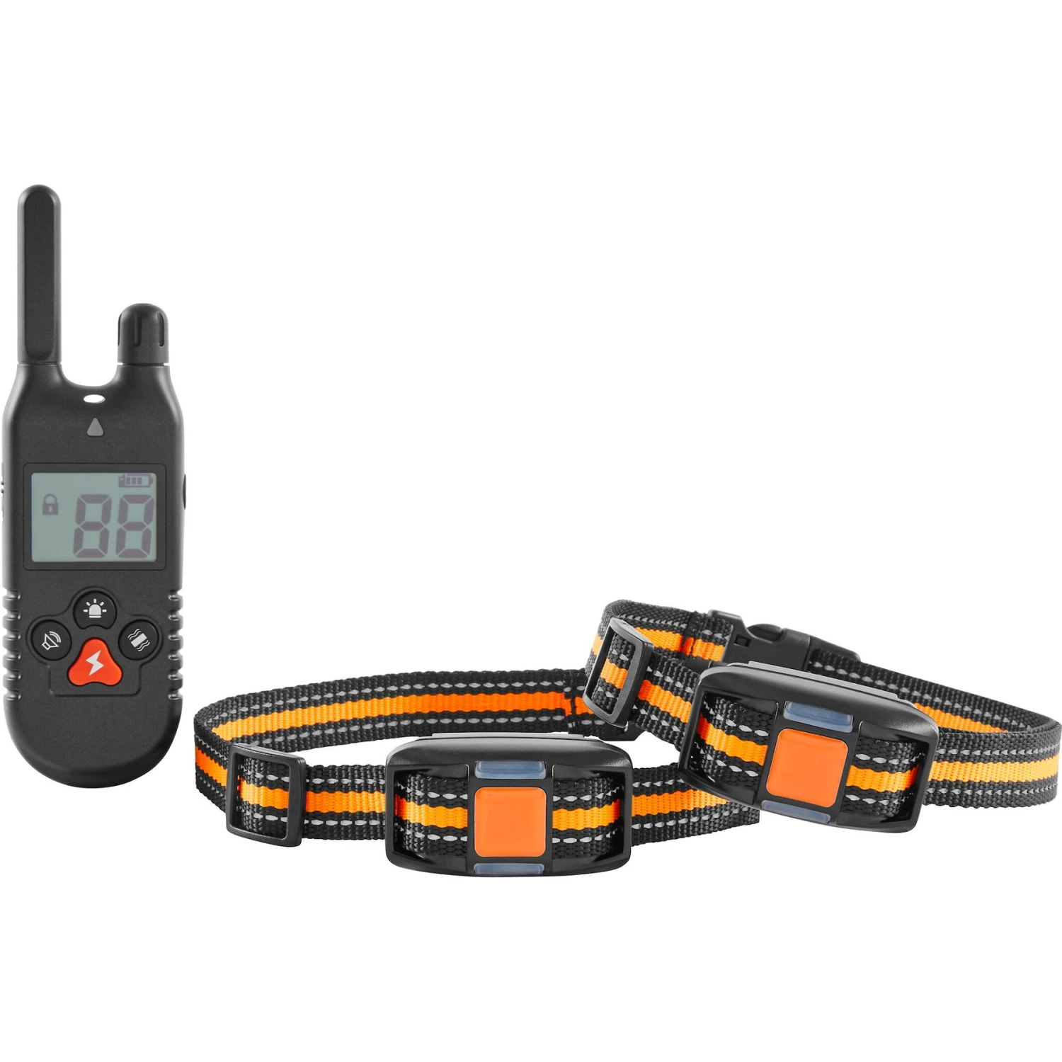 Trainer Dog Collar Waterproof & Rechargeable W/ 430 Yards Range, 2 Collars 1 Trainer Dog Collar Waterproof & Rechargeable W/ 430 Yards Range, 2 Collars
