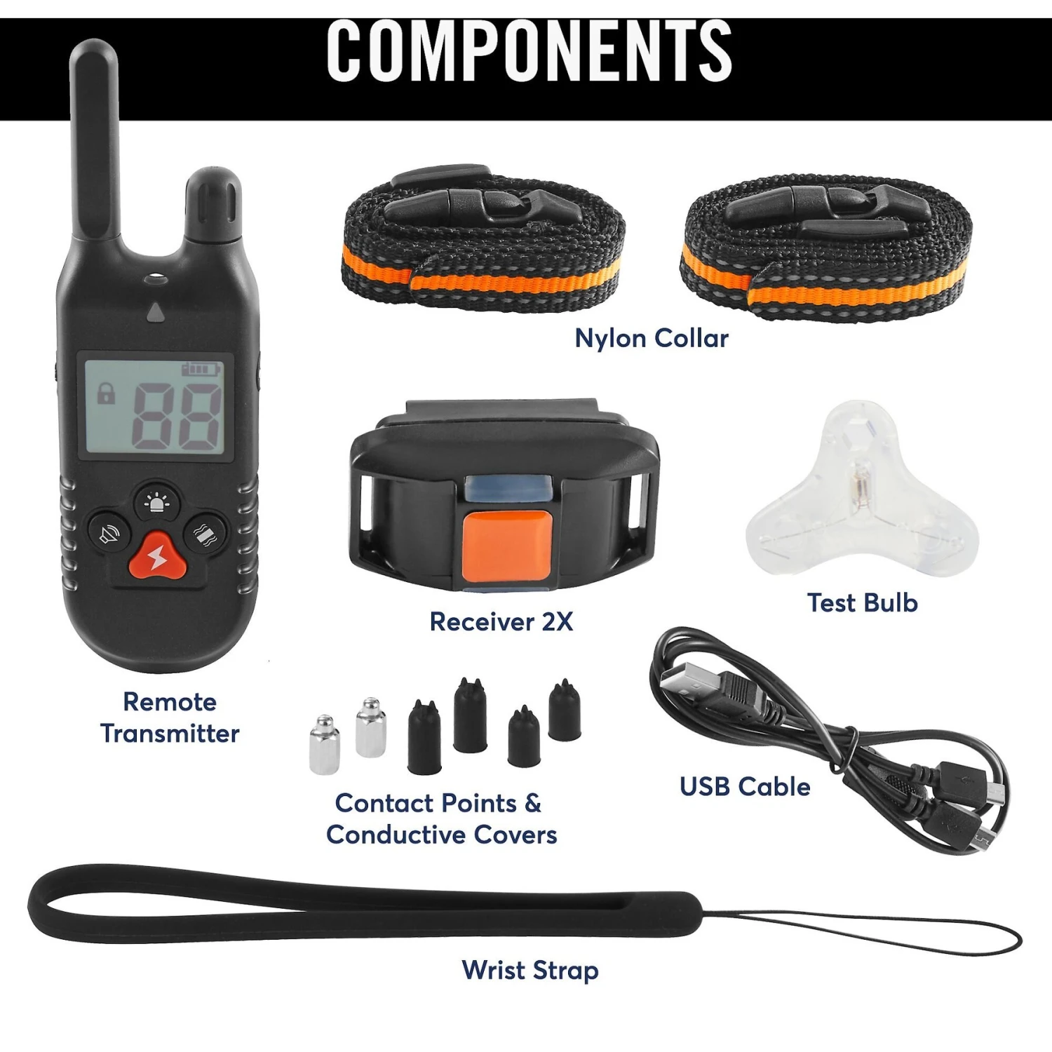 Trainer Dog Collar Waterproof & Rechargeable W/ 430 Yards Range, 2 Collars 2 Trainer Dog Collar Waterproof & Rechargeable W/ 430 Yards Range, 2 Collars - Image 2