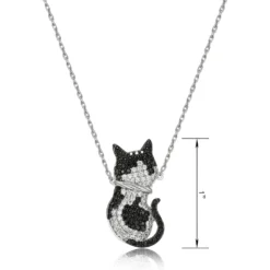 Scamper & Co Rhodium Plated Sterling Silver Cool Cat Pendant Necklace 8 Scamper & Co Rhodium Plated Sterling Silver Cool Cat Pendant Necklace -Pawsphoria Sales Store 317129 PT4. AC SS1800 V1631615185