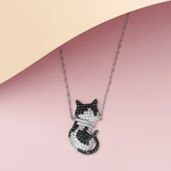 Scamper & Co Rhodium Plated Sterling Silver Cool Cat Pendant Necklace 9 Scamper & Co Rhodium Plated Sterling Silver Cool Cat Pendant Necklace -Pawsphoria Sales Store 317129 PT5. AC SS1800 V1631613373