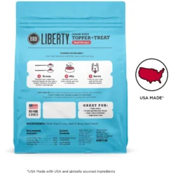BIXBI Liberty Beef Recipe Freeze-Dried Dog Topper & Treat, 4.5-oz Bag 11 BIXBI Liberty Beef Recipe Freeze-Dried Dog Topper & Treat, 4.5-oz Bag -Pawsphoria Sales Store 317483 PT2. AC SS1800 V1698869128