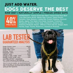 Nature's Diet Fresh Beef Simply Raw Freeze-Dried Dog Food, 3-lb Bag -Pawsphoria Sales Store 318131 PT5. AC SS1800 V1628803918