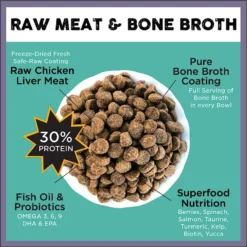 Nature's Diet Raw Coated Kibble Raw Chicken Liver & Bone Broth Coating Freeze-Dried Dog Food, 5-lb Bag -Pawsphoria Sales Store 318143 PT2. AC SS1800 V1628803959