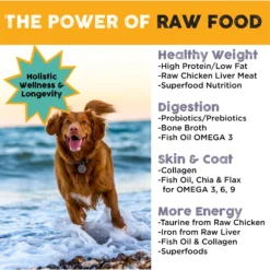 Nature's Diet Raw Coated Kibble Raw Chicken Liver & Bone Broth Coating Freeze-Dried Dog Food, 5-lb Bag -Pawsphoria Sales Store 318143 PT4. AC SS1800 V1628804505