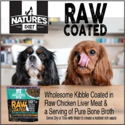 Nature's Diet Raw Coated Kibble Raw Chicken Liver & Bone Broth Coating Freeze-Dried Dog Food, 5-lb Bag -Pawsphoria Sales Store 318143 PT5. AC SS1800 V1628803669