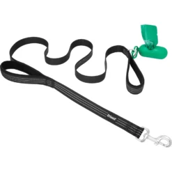 Frisco Traffic Leash With Padded Handles & Poop Bag Dispenser & Frisco Refill Dog Poop Bags Made With 50% Recycled Packaging -Pawsphoria Sales Store 319512 PT5. AC SS1800 V1683212082