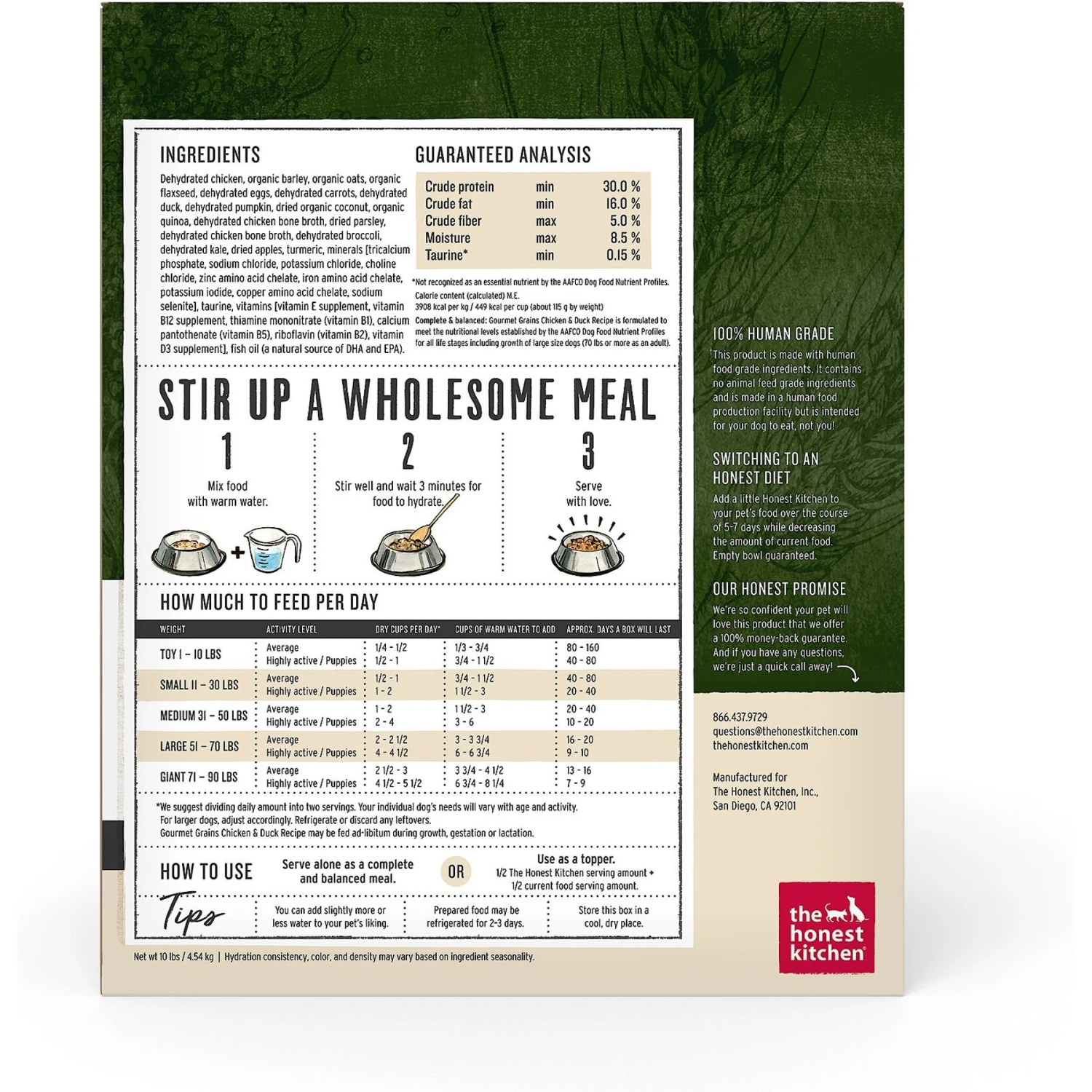 The Honest Kitchen Gourmet Grains Chicken & Duck Recipe Dehydrated Dog Food 2 The Honest Kitchen Gourmet Grains Chicken & Duck Recipe Dehydrated Dog Food - Image 2