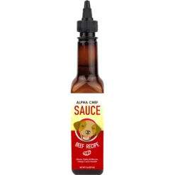 Alpha Chef SAUCE Beef Recipe Dog & Cat Food Topper, 8-oz Bottle