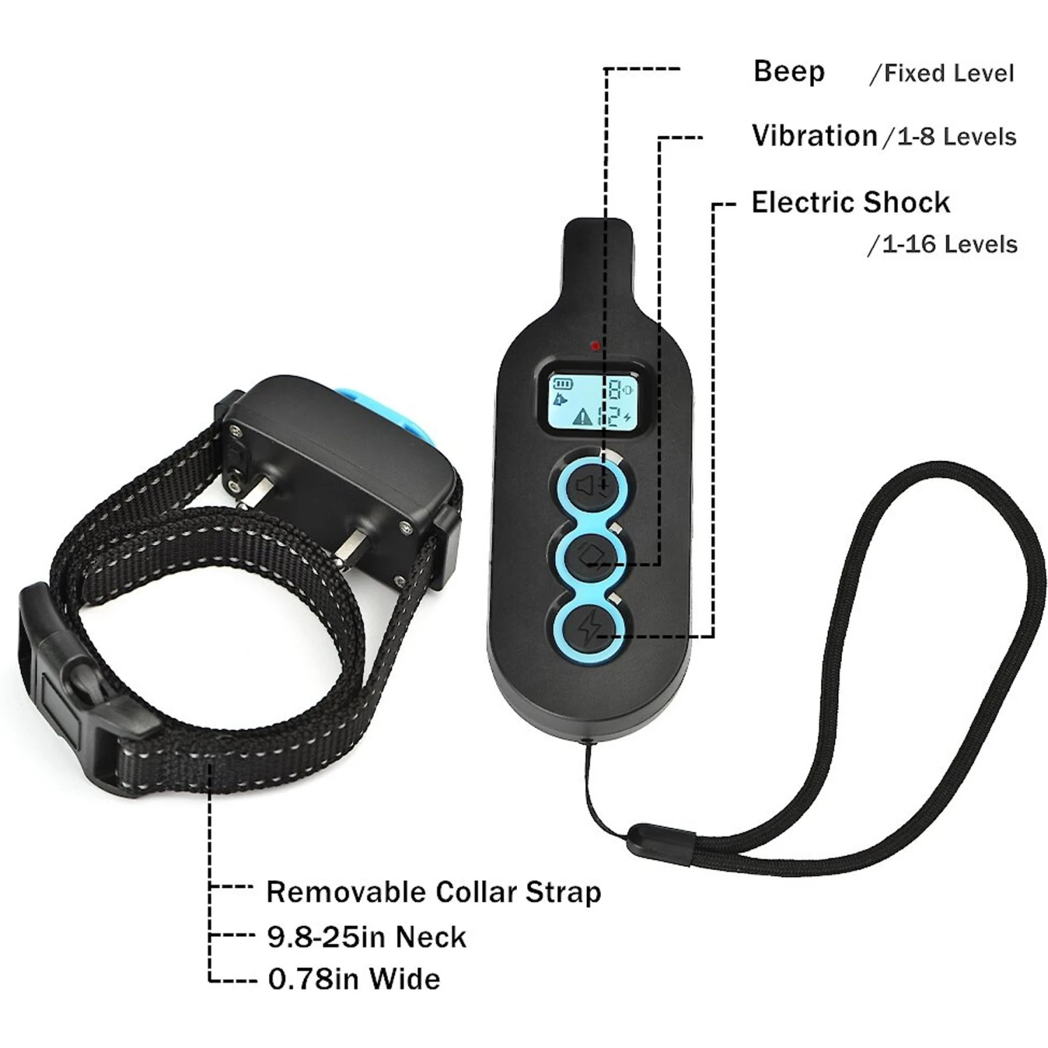 PATPET 350B Anti-Bark Dog Training Collar 2 PATPET 350B Anti-Bark Dog Training Collar - Image 2