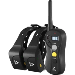 PATPET P640 Outdoor 1000M Waterproof Remote Dog Training Collar, 2 Count