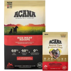 ACANA Red Meat Recipe Grain-Free Dry Dog Food & ACANA Rescue Care For Adopted Dogs Red Meat Sensitive Digestion Dry Dog Food