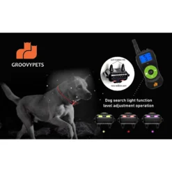 GroovyPets Three-Dog Kit 800 Yard Waterproof Long-Life Rechargable Remote Dog Training Shock Collar System -Pawsphoria Sales Store 342226 PT7. AC SS1800 V1635292349