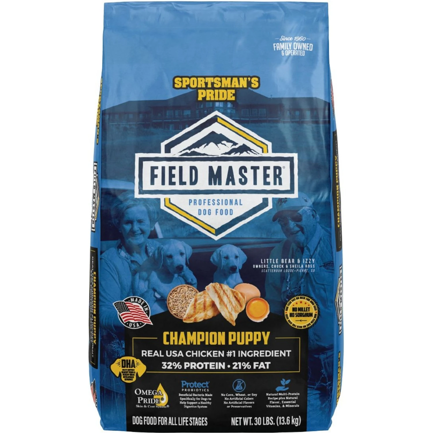 Sportsman's Pride Field Master Champion 32/21 Dry Puppy Food, 30-lb Bag 1 Sportsman's Pride Field Master Champion 32/21 Dry Puppy Food, 30-lb Bag