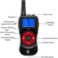 Petdiary Remote Training Shock Dog Collar, Small, Black & Orange, 2 Count -Pawsphoria Sales Store 346408 PT6. AC SS1800 V1646794704