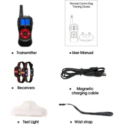 Petdiary Remote Training Shock Dog Collar, Small, Black & Orange, 2 Count -Pawsphoria Sales Store 346408 PT8. AC SS1800 V1646784802