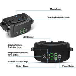 Petdiary Vibration Dog Bark Collar, Small -Pawsphoria Sales Store 346411 PT7. AC SS1800 V1646782060