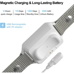 Petdiary Smart Bark Waterproof Dog Training Collar, Small, White 15 Petdiary Smart Bark Waterproof Dog Training Collar, Small, White -Pawsphoria Sales Store 346413 PT6. AC SS1800 V1646796265